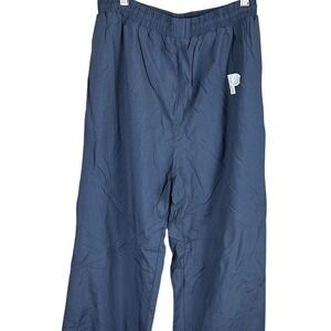 Vintage Pro Player Navy Blue Nylon Windbreaker Track Pants Mens Large L Retro